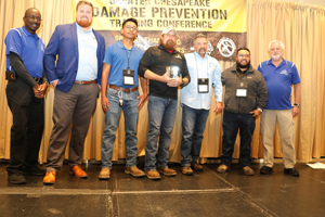 Image of C.W. & Sons Infrastructure, Inc. winning their 2022 Dig Safe Award