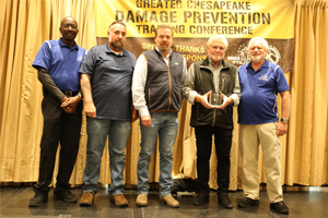 Image of Gray & Son, Inc. winning their 2022 Dig Safe Award